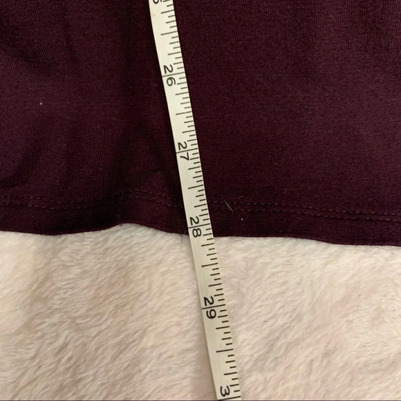 Apt 9 glitzy top size Small, eggplant color looks like 2 tops but only one - Picture 4 of 9